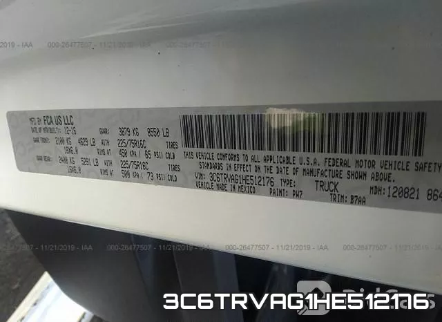 3C6TRVAG1HE512176 фото 10