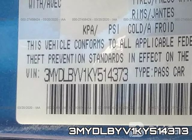 3MYDLBYV1KY514373 фото 10