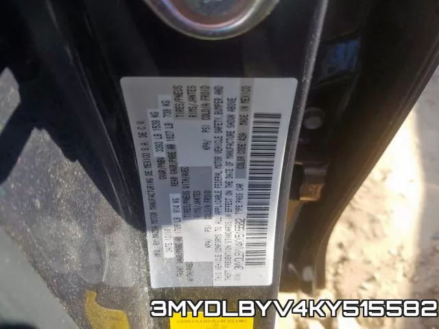 3MYDLBYV4KY515582 фото 2