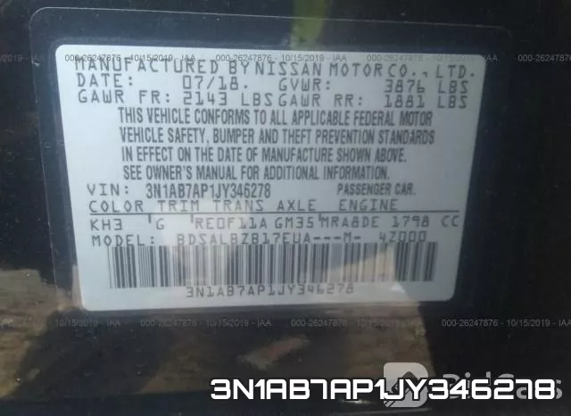 3N1AB7AP1JY346278 фото 10
