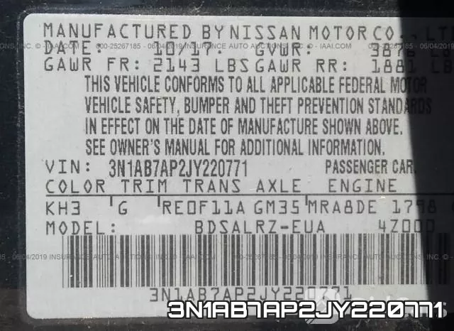 3N1AB7AP2JY220771 фото 10