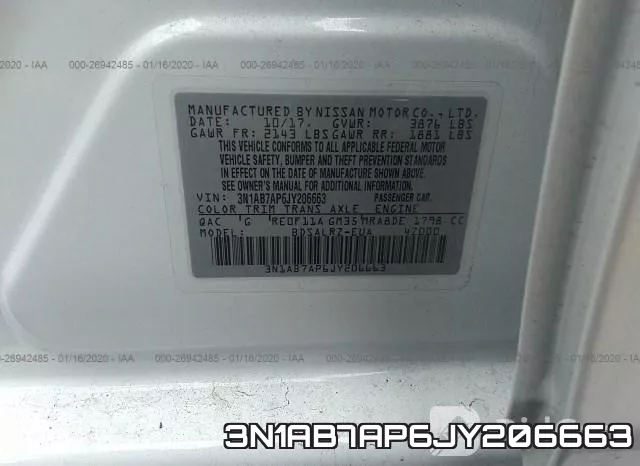 3N1AB7AP6JY206663 фото 10