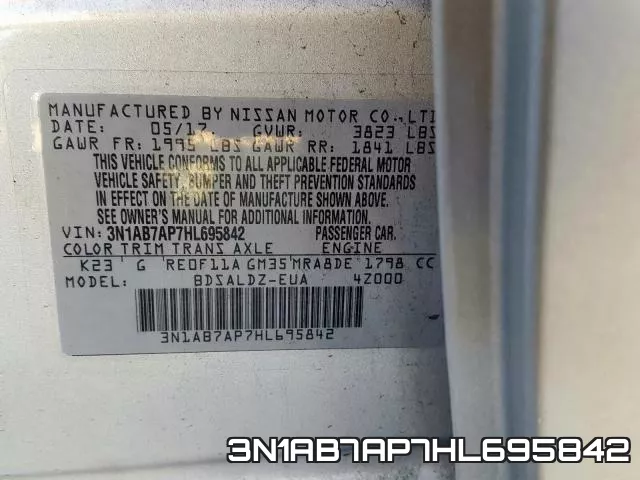3N1AB7AP7HL695842 фото 2