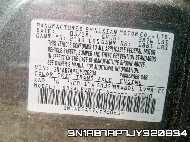 3N1AB7AP7JY320834 фото 2