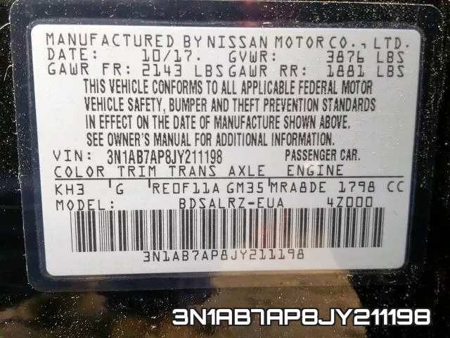 3N1AB7AP8JY211198 фото 2