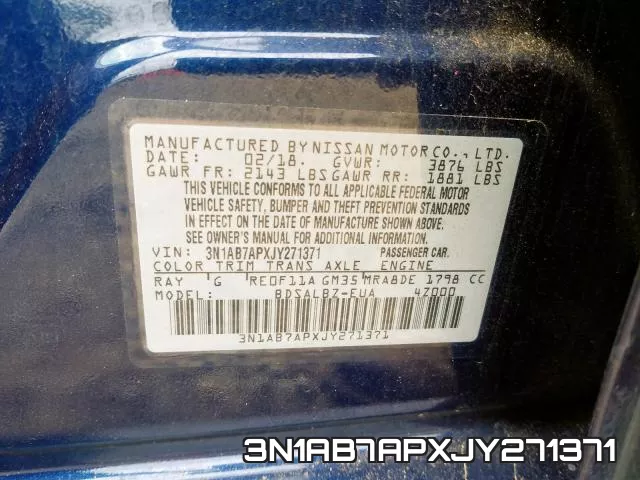 3N1AB7APXJY271371 фото 2