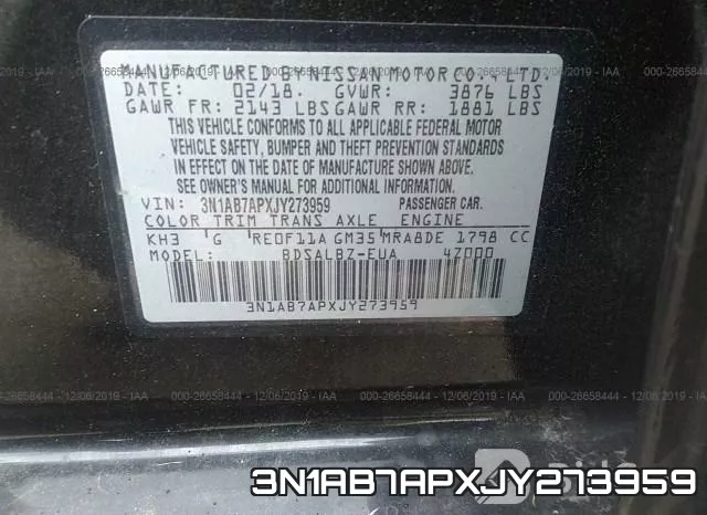 3N1AB7APXJY273959 фото 10