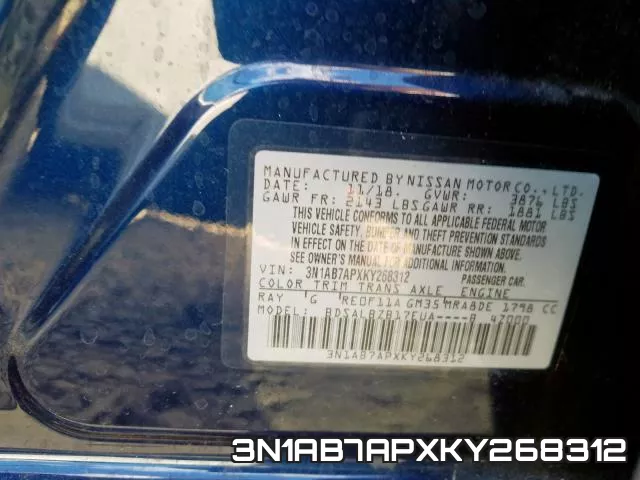 3N1AB7APXKY268312 фото 2