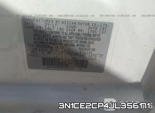 3N1CE2CP4JL356171 фото 10