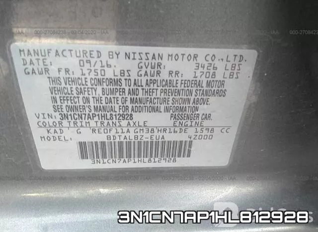 3N1CN7AP1HL812928 фото 10