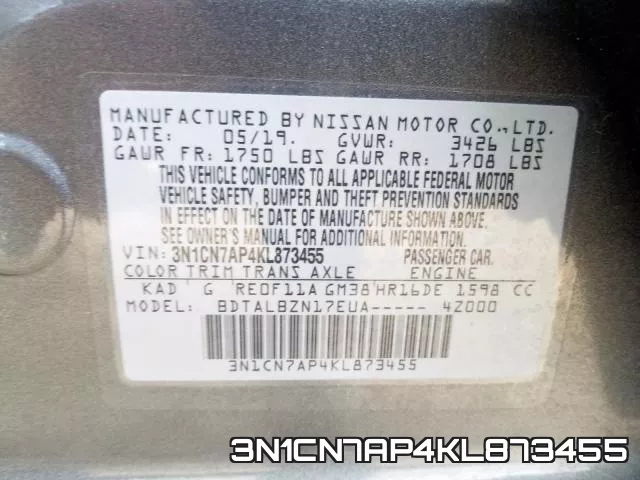 3N1CN7AP4KL873455 фото 2