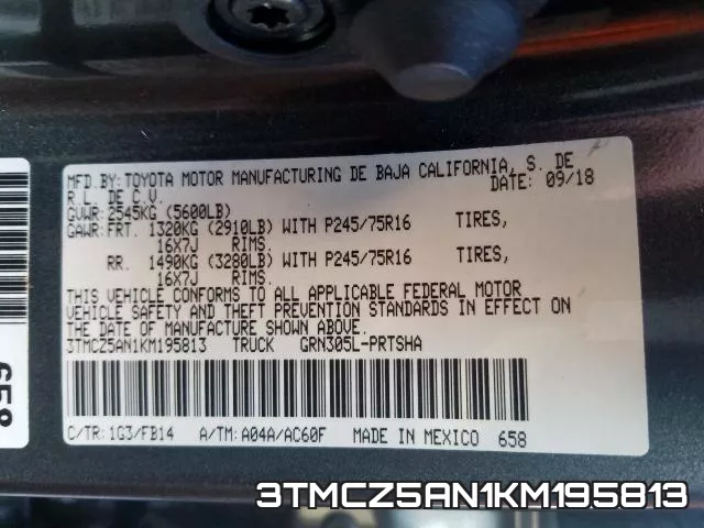 3TMCZ5AN1KM195813 фото 2