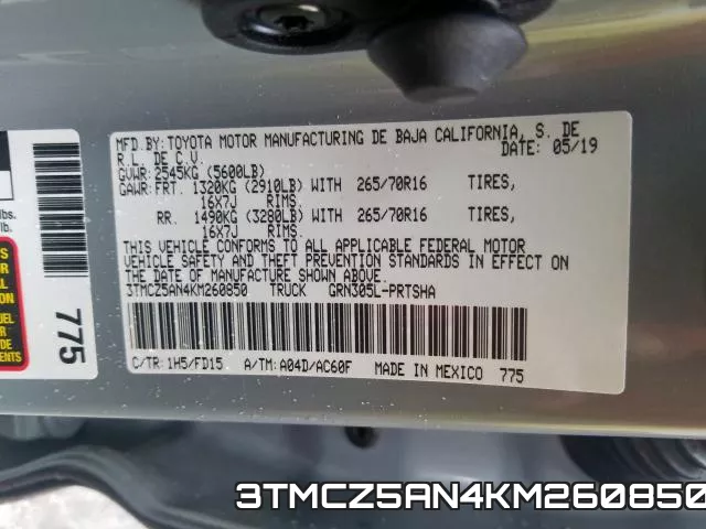 3TMCZ5AN4KM260850 фото 2