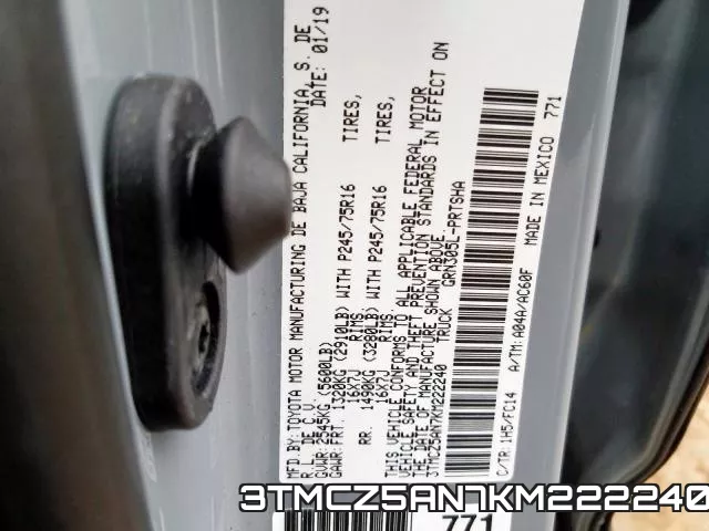 3TMCZ5AN7KM222240 фото 2