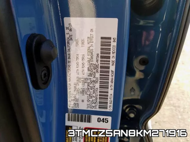 3TMCZ5AN8KM271916 фото 2
