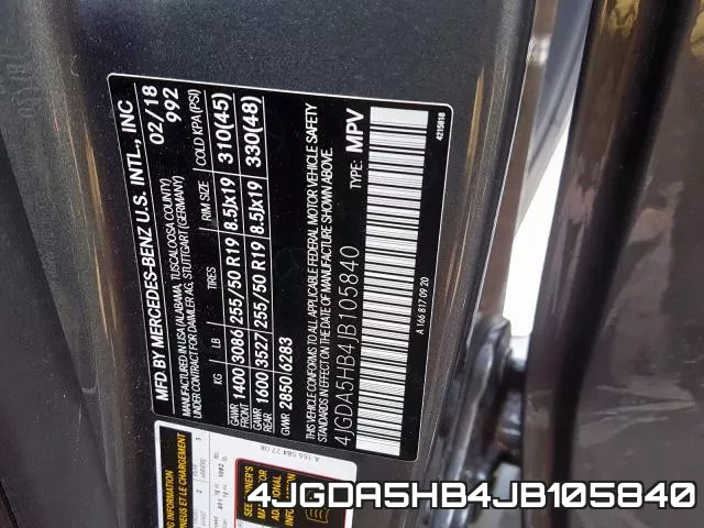 4JGDA5HB4JB105840 фото 2