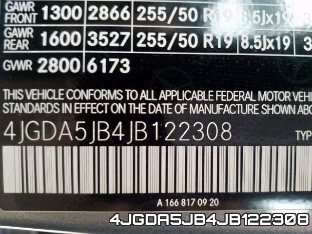 4JGDA5JB4JB122308 фото 2