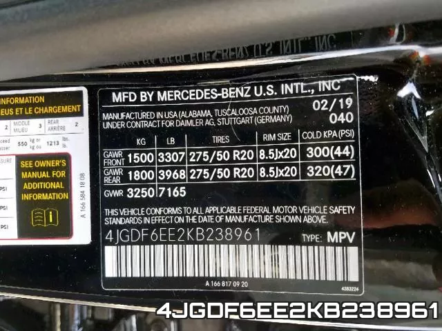 4JGDF6EE2KB238961 фото 2