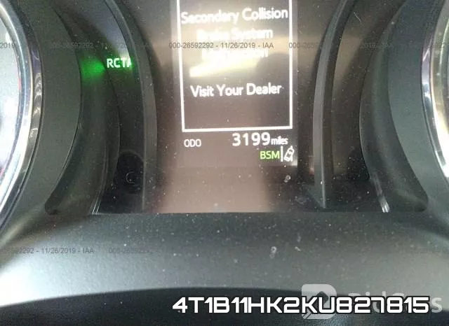4T1B11HK2KU827815 фото 8