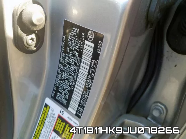 4T1B11HK9JU078266 фото 2