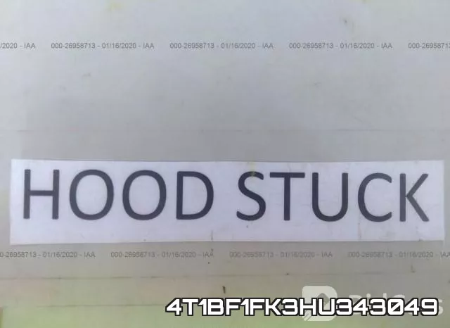 4T1BF1FK3HU343049 фото 2