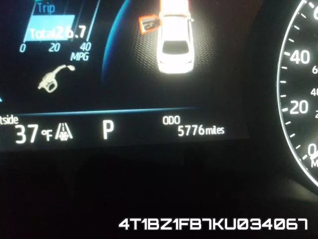 4T1BZ1FB7KU034067 фото 9
