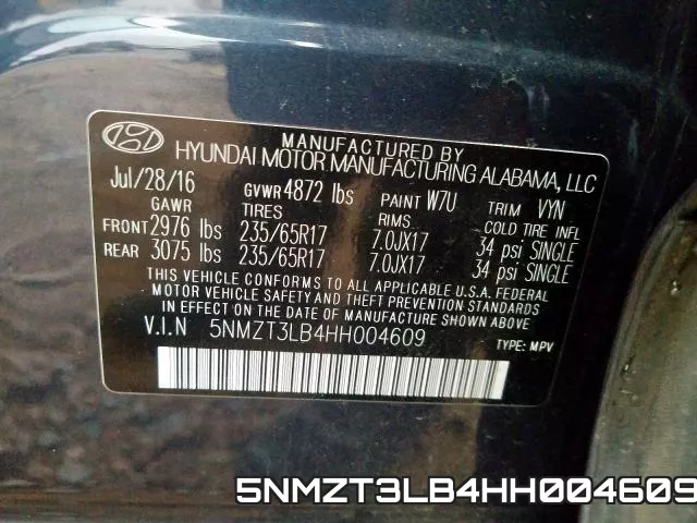 5NMZT3LB4HH004609 фото 2