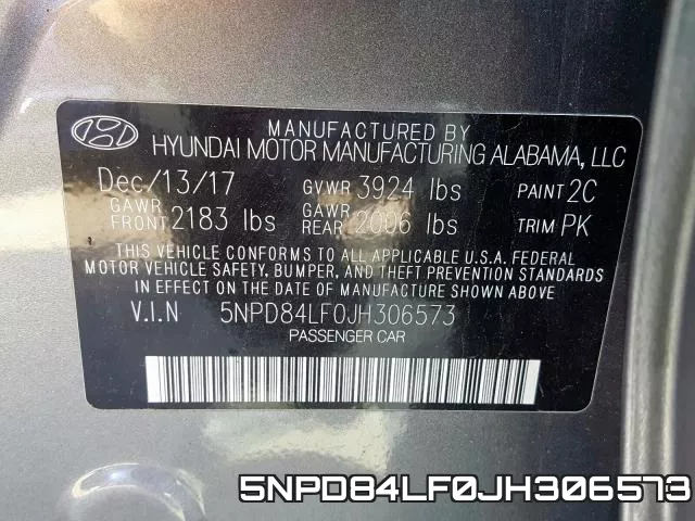 5NPD84LF0JH306573 фото 2