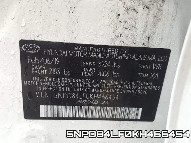 5NPD84LF0KH466454 фото 2
