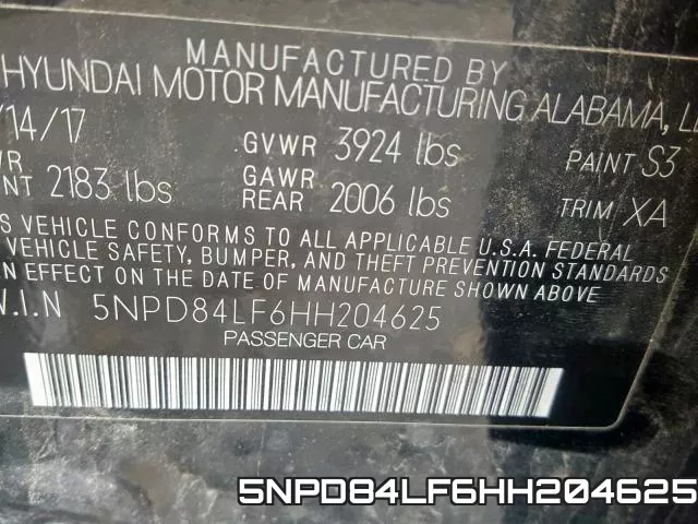 5NPD84LF6HH204625 фото 2