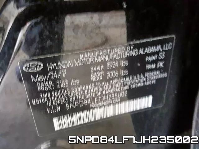 5NPD84LF7JH235002 фото 2