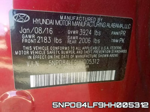 5NPD84LF9HH005312 фото 2