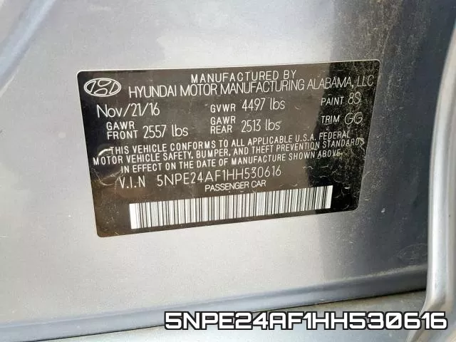 5NPE24AF1HH530616 фото 2