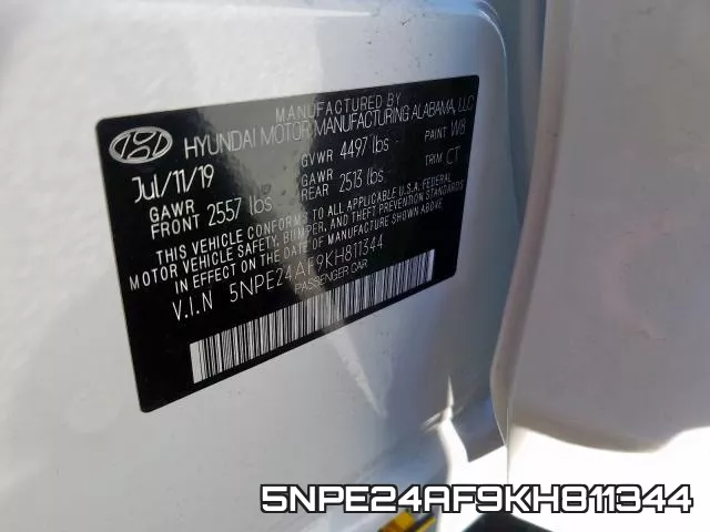 5NPE24AF9KH811344 фото 2