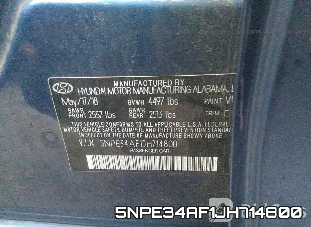5NPE34AF1JH714800 фото 10