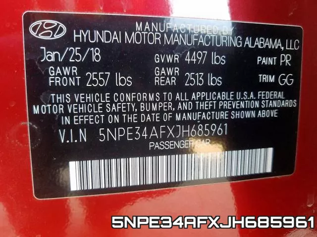 5NPE34AFXJH685961 фото 2