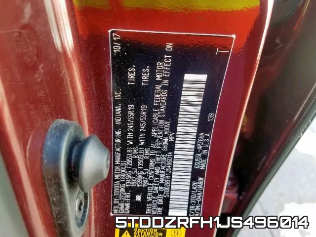 5TDDZRFH1JS496014 фото 2