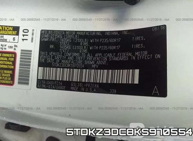 5TDKZ3DC8KS970554 фото 10