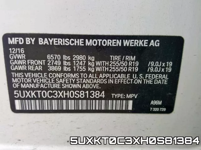 5UXKT0C3XH0S81384 фото 2