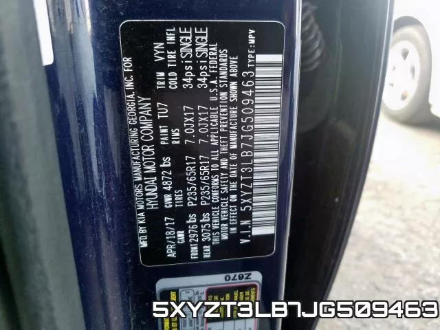 5XYZT3LB7JG509463 фото 2