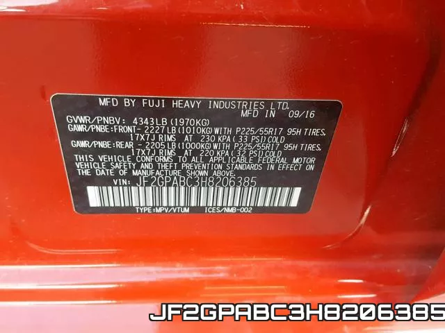 JF2GPABC3H8206385 фото 2
