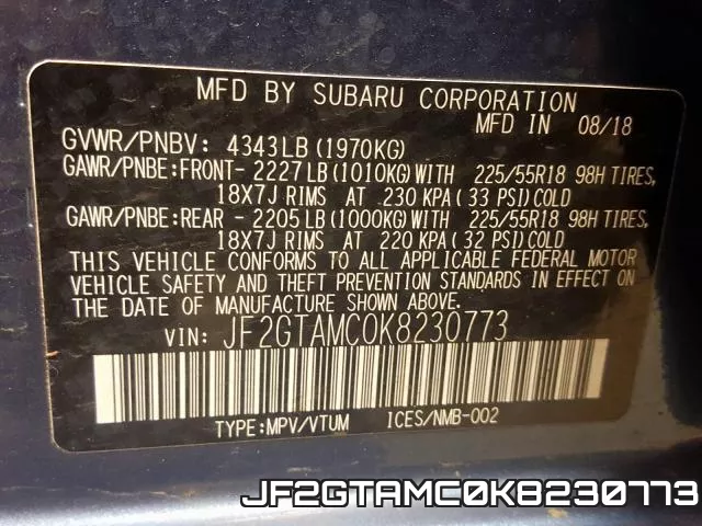 JF2GTAMC0K8230773 фото 2