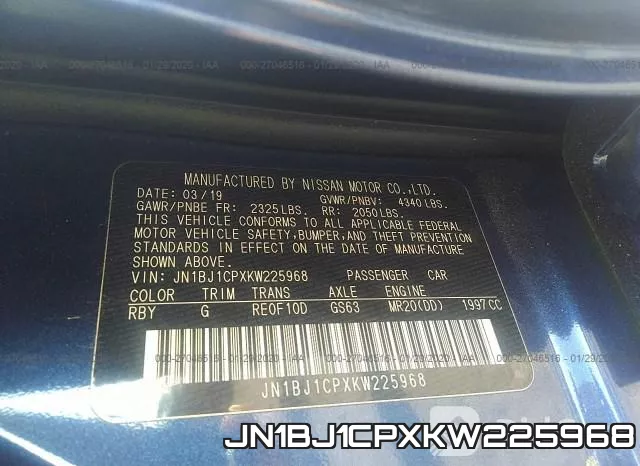 JN1BJ1CPXKW225968 фото 10