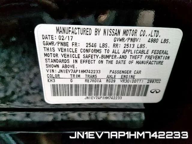 JN1EV7AP1HM742233 фото 2