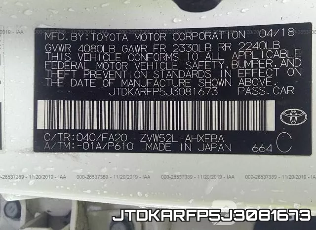 JTDKARFP5J3081673 фото 10