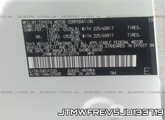 JTMWFREV5JD133719 фото 10