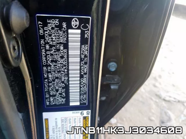 JTNB11HK3J3034608 фото 2