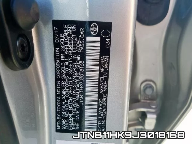JTNB11HK9J3018168 фото 2