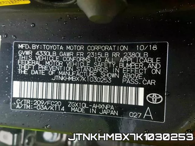 JTNKHMBX7K1030253 фото 2