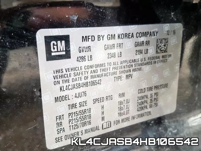 KL4CJASB4HB106542 фото 2